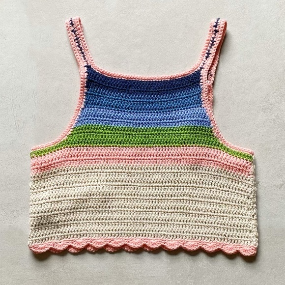 POL crocheted festival crop tank - Picture 4 of 5